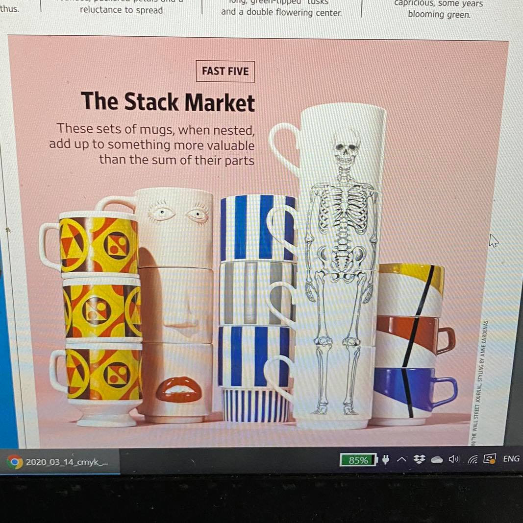 Skeleton Stacking Mug Set